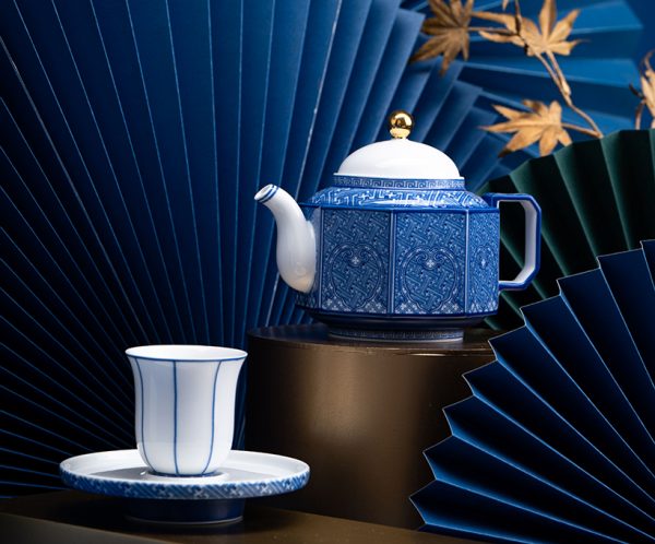 锦绣青花15头茶具