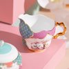 国色粉黛17头咖啡具及2头咖啡对杯
