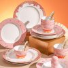 国色粉黛22头中餐具