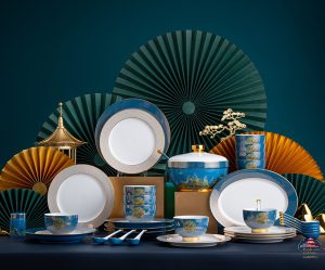 千里江山37头餐具