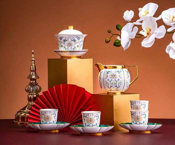 宝相韵彩12头茶具