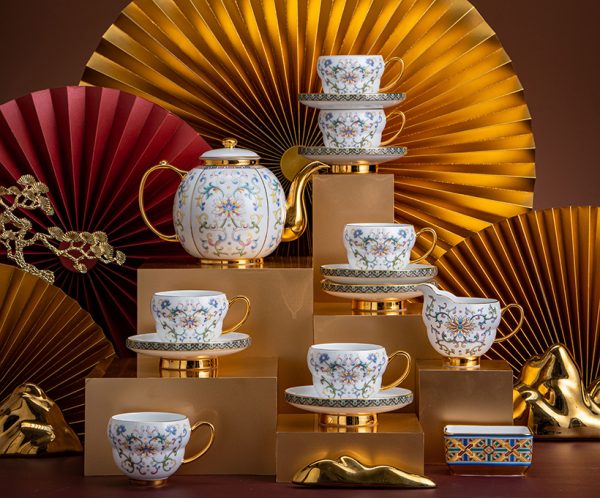 宝相韵彩16头茶具