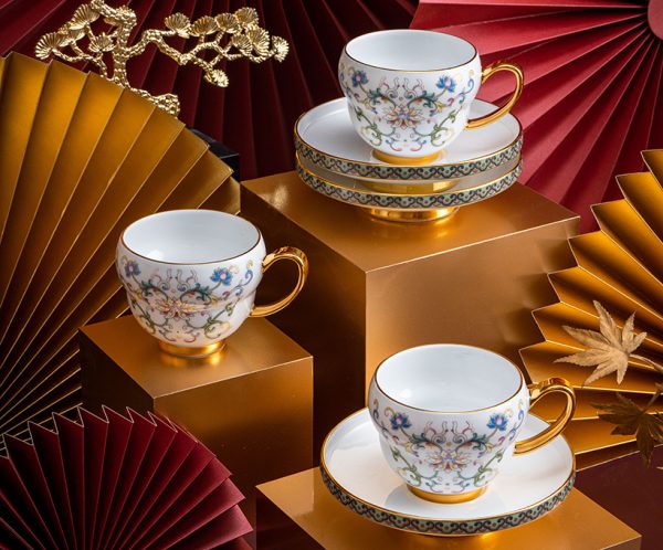 宝相韵彩16头茶具